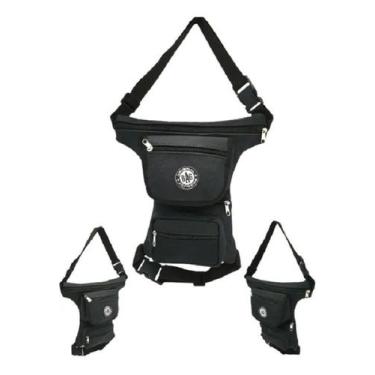 Imagem de Pochete De Perna Cartucheira Motoboy 100% Couro - Original