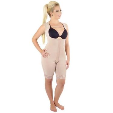 Imagem de Cinta Modeladora Sem Busto Alça Regata Nude PP - Modeladores \'Corpo P