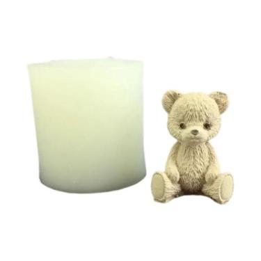 Imagem de Molde De Silicone Em Forma De Urso Fofo Para Pote De Mel, Para Velas, 