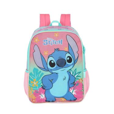 Imagem de Mochila E Estojo Infantil Stitch Escolar Volta Aula-luxcel-Unissex
