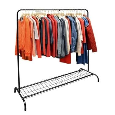 Imagem de Arara De Roupas Arara Para Loja e Quarto Closet Cabideiro de Chão Com Sapateira