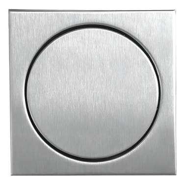 Imagem de Ralo Inox 17,5x17,5 Elegance Escovado Aço 304 - Mozaik