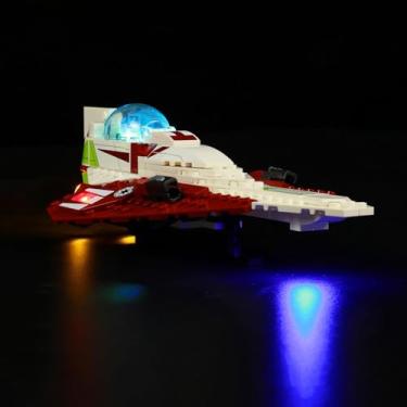 Imagem de JANWAALY LED Lighting Kit Compatible with Lego 75333 OBI-Wan Kenobi’s Jedi Starfighter Building Set - Lights Only - Decoration LED Light Kit Without Building Block Model (Basic Version)