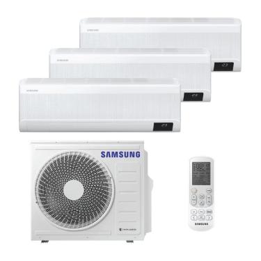 Imagem de Ar Condicionado Multi Split Inverter Samsung WindFree 28.000 Btus (Hi Wall 9.000BTUs + 2x Hi Wall 12.000BTUs) Quente e Frio 220V