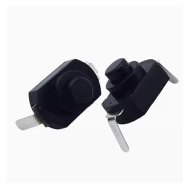 Imagem de POWTAXBJGD 10 peças 12 x 8 mm DC 30V 1A Interruptor de botão liga/desliga para tocha 1208YD 1288BM (1288BM Preto)