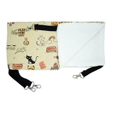 Imagem de XIANGGUI 1983 Camas para animais de estimação rede suspensa para gatos gaiola de animais de estimação cama de gato de algodão macio casa rede de inverno quente hamster cadeira de gatinho rede tapete