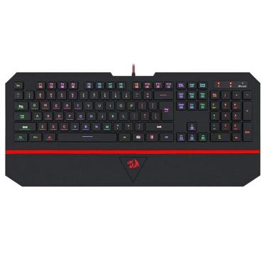 Imagem de Teclado Membrana Redragon Karura 2 Apoio Pulso Preto K502RGB