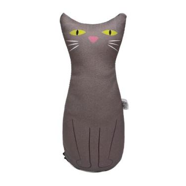 Imagem de Peso de Porta Gatos Kawaii Decoração Divertida Cor:Cinza - Geek Vip, C