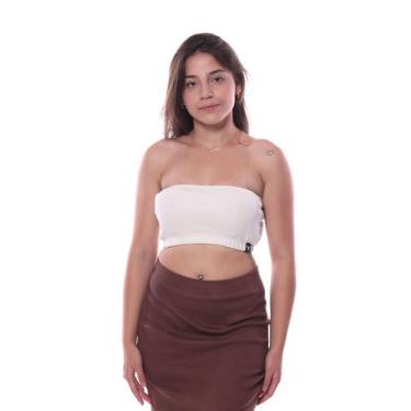 Imagem de Top Faixa Bali Hai Canelado Basic, Off white, m