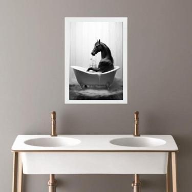 Imagem de Quadro Banheiro Coleção Animais - Cavalo 45X34Cm