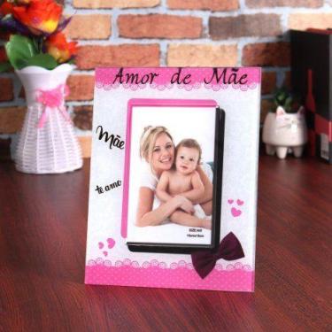 Imagem de Porta Retrato De Vidro Amor de Mãe 10x15 - Sutt