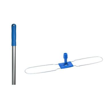 Imagem de Conjunto Haste Metálica 80cm com Cabo de 140cm Azul Kunber