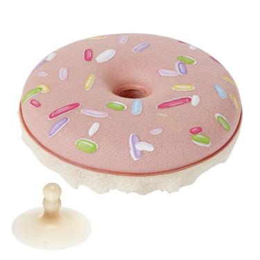 Imagem de Esponja de cozinha donut - com para limpeza doméstica - Esponja de lavar louça de cozinha sem arranhões, para chuveiro, lavatório, mesa, bancadas, azulejos, pia