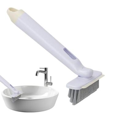 Imagem de Escova de limpeza de fenda pequena | esfregão de argamassa rotativa de 360 graus - limpador de fendas multifuncional - para janela, chuveiro, banheiro, banheiro, azulejo, parede, cozinha, casa