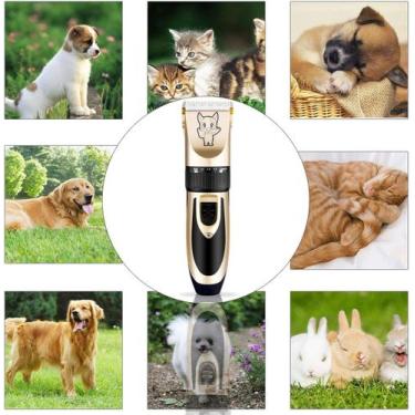 Imagem de Kit de cortadores de cabelo para cães, baixo ruído, elétrico silencios