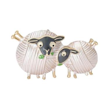 Imagem de Broches De Animais Em Pérola E Strass Unissex Para Mulheres, Acessório