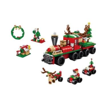 Imagem de Conjunto De Blocos De Montar De Natal 6 Em 1: Casa Da Vila De Inverno,