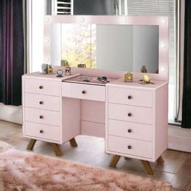 Imagem de Penteadeira Camarim Com Espelho Mila Rosê Luapa