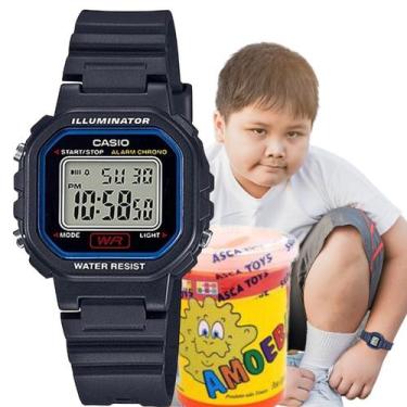 Imagem de Relógio de Pulso Casio Infantil Digital Prova Dágua Alarme Cronometro 