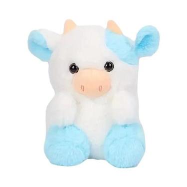 Imagem de Brinquedo De Pelúcia Vaca Leiteira Colorida De Morango 20cm Presente F