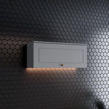 Imagem de Armario Aereo de Cozinha 80 Cm 1 Porta Basculante Americana Henn