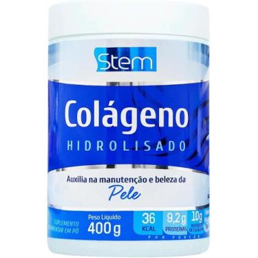 Imagem de Colágeno Hidrolisado em pó 400g sem sabor Stem - Stem Pharmaceutical