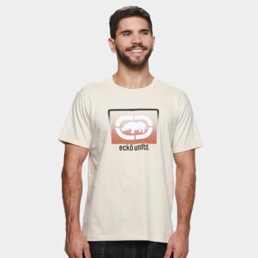 Imagem de Camiseta Ecko Unltd Dotecko Masculina, Bege, M