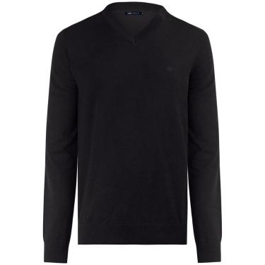 Imagem de Blusão Básico Em Tricô Com Mangas Longas E Gola V-Masculino