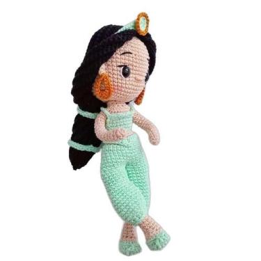 Imagem de Princesa Amigurumi Crochê Artesanal Em Linha De Algodão - Estylo Baby