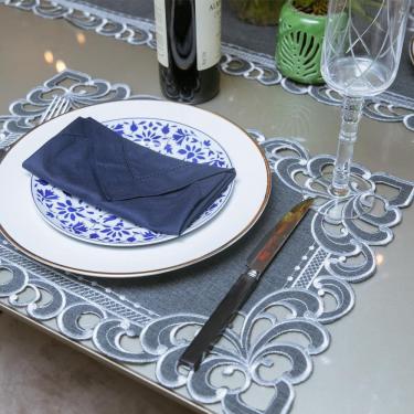 Imagem de Jogo Americano Argivai Rechilie Grafite 35Cm X 50Cm 2 Peças