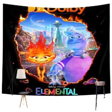 Imagem de Tapestry Elements Anime Manga Design 150x100cm Poliéster - Yiweisai