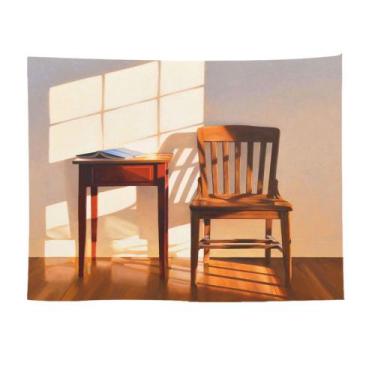 Imagem de Tapeçaria de parede, microtecido, 150x150cm, pintura estética de sala 