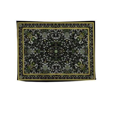 Imagem de Tapeçaria de parede em microtecido impresso em estilo étnico boho 150x