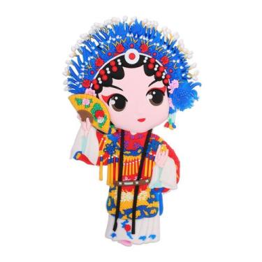 Imagem de Ímã de geladeira Beijings Operas Anime Kids Cartoon 13x9x1cm - yiweisa