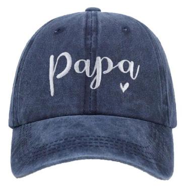 Imagem de Boné de beisebol bordado Papa Script Cotton para adultos - Yiweisai
