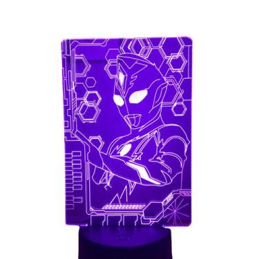 Imagem de Luz noturna Ultramans Deckers LED 3D que muda de cor para crianças - y