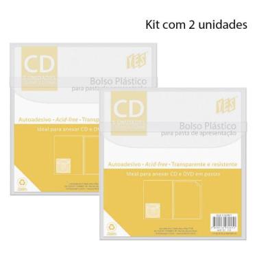 Imagem de Bolso Adesivo para CD/DVD (kit com 2 pacotes de 5 un) - Yes
