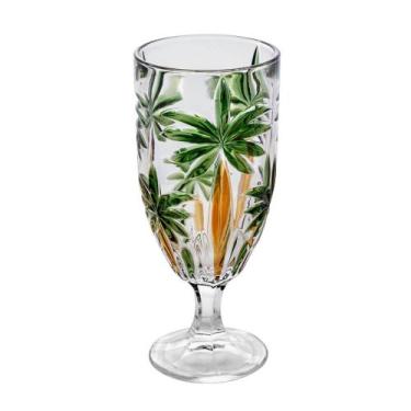 Imagem de Taça Palm Tree Handpaint 450ml Cristal Ecológico - Wolff