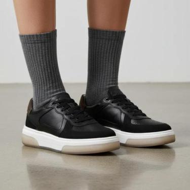 Imagem de Tênis Democrata Masculino Denim Beat Pulse Preto Original Cor:PretoTam