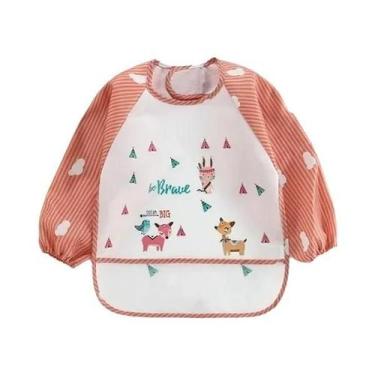 Imagem de Avental De Arte Impermeável Para Crianças, Babador De Manga Comprida C