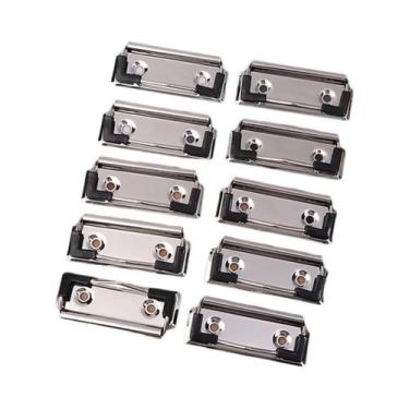 Imagem de 10 Peças De Clipes De Metal Com Mola Para Pastas, Grampos De Papelaria