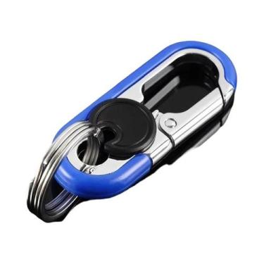 Imagem de Chaveiro De Metal Masculino Com Gancho, Mosquetão De Anel Duplo, Ferra