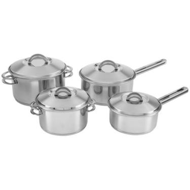 Imagem de Jogo de Panelas Aço Inox Solar 4 Peças Tramontina, Inox, 4