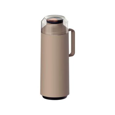 Imagem de Garrafa Térmica Exata Com Ampola De Vidro 1 L Bege - Tramontina, 1L, B