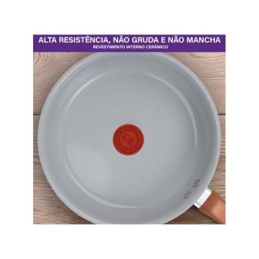 Imagem de Jogo de Panelas 5 Peças Ceramic Rose Gold Rochedo, Rose Gold, 5 peças