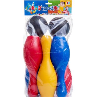Imagem de Jogo Infantil Boliche Colorido - 8 peças