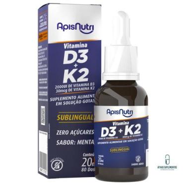 Imagem de Suplemento de Vitamina D3 e K2 gotas APISNUTRI