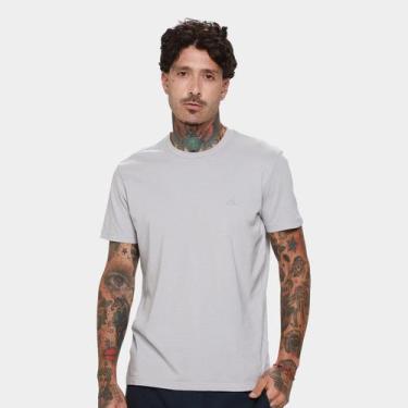 Imagem de Camiseta Ellus Cotton Fine Masculina, Azul, M