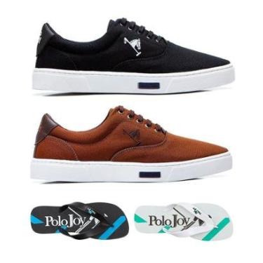 Imagem de Kit Tênis Casual+ Chinelos Polo Joy Masculino-Masculino