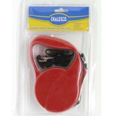 Imagem de Guia Retratil (estica e recolhe) de corda para cachorro. Estica até 5 